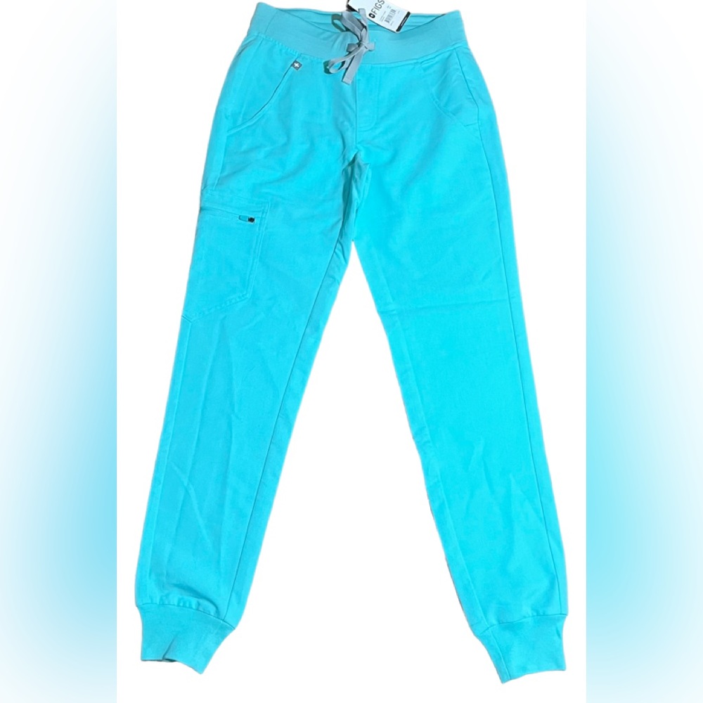 💚💙FIGS Zamora 2.0 Jogger Scrub Pants XSS Limited edition color Fresh Aqua NWT - Picture 5 of 16